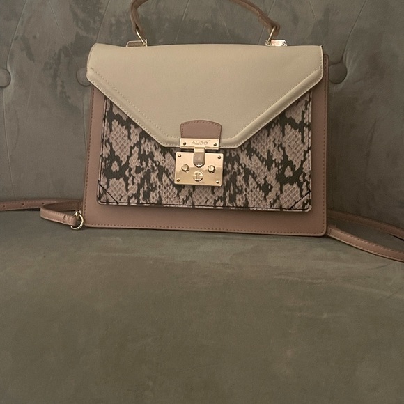 Aldo Crossbody Purse with Snakeskin Detail - Picture 1 of 2